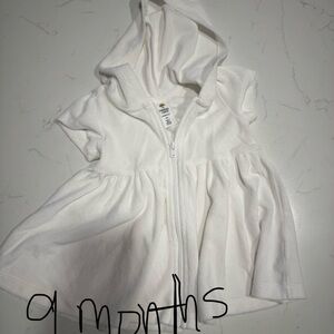 White Baby Hooded Dress